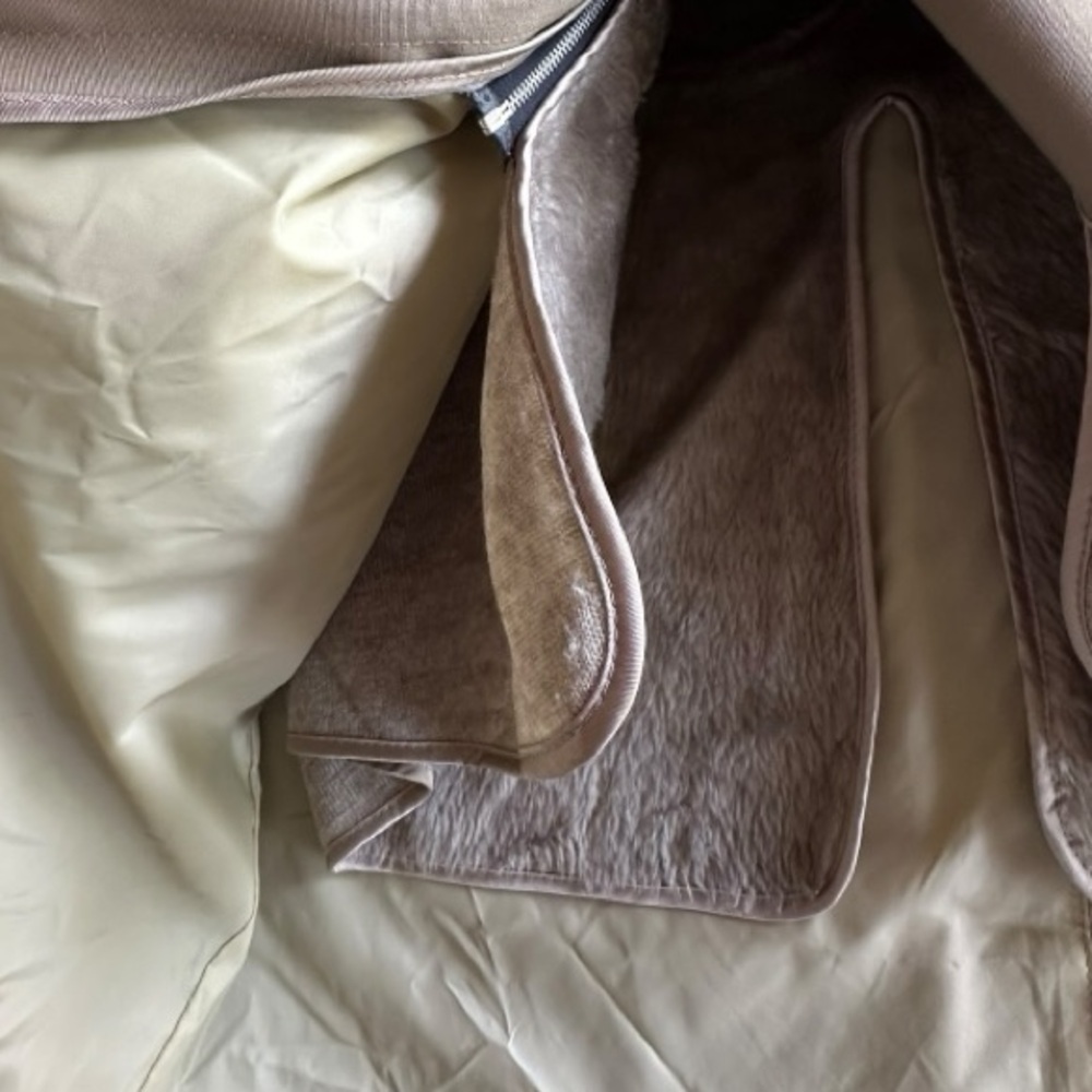 Clipper Mist Vintage Trench Coat • Khaki • Removable Fur Interior • Size 46 Reg. - Picture 6 of 8